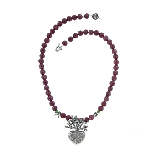 Collar Corazón de Nopal grande