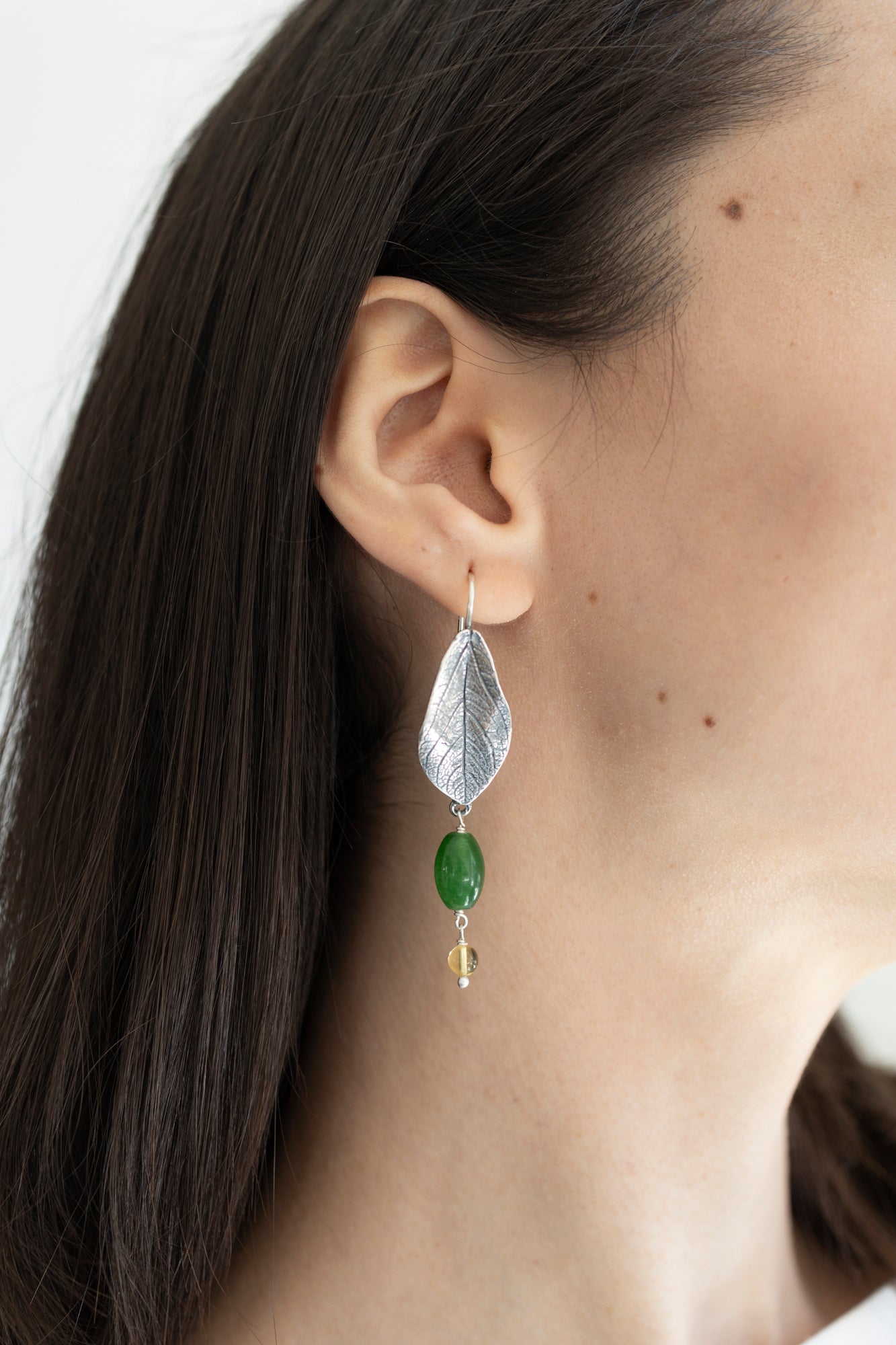 Aretes Hoja Mediana