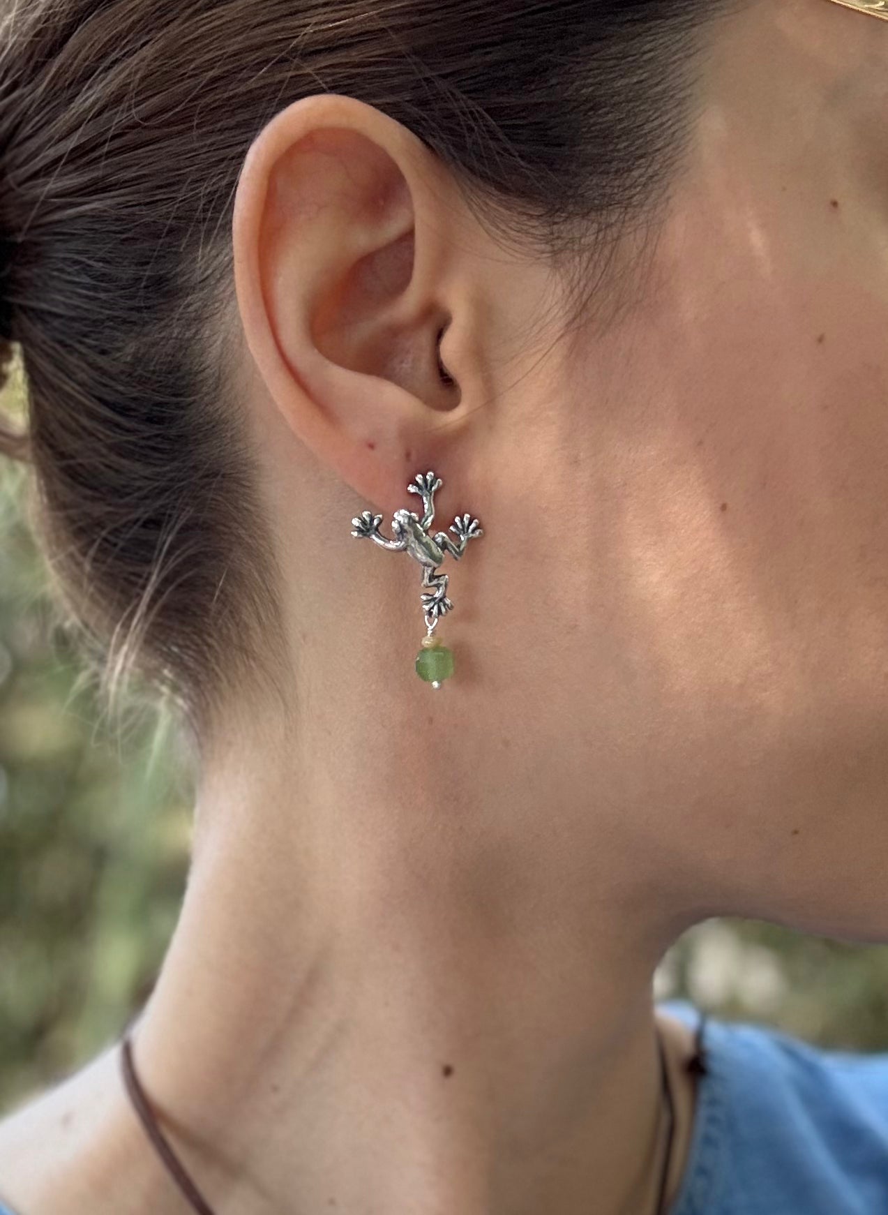 Aretes Rana Flor