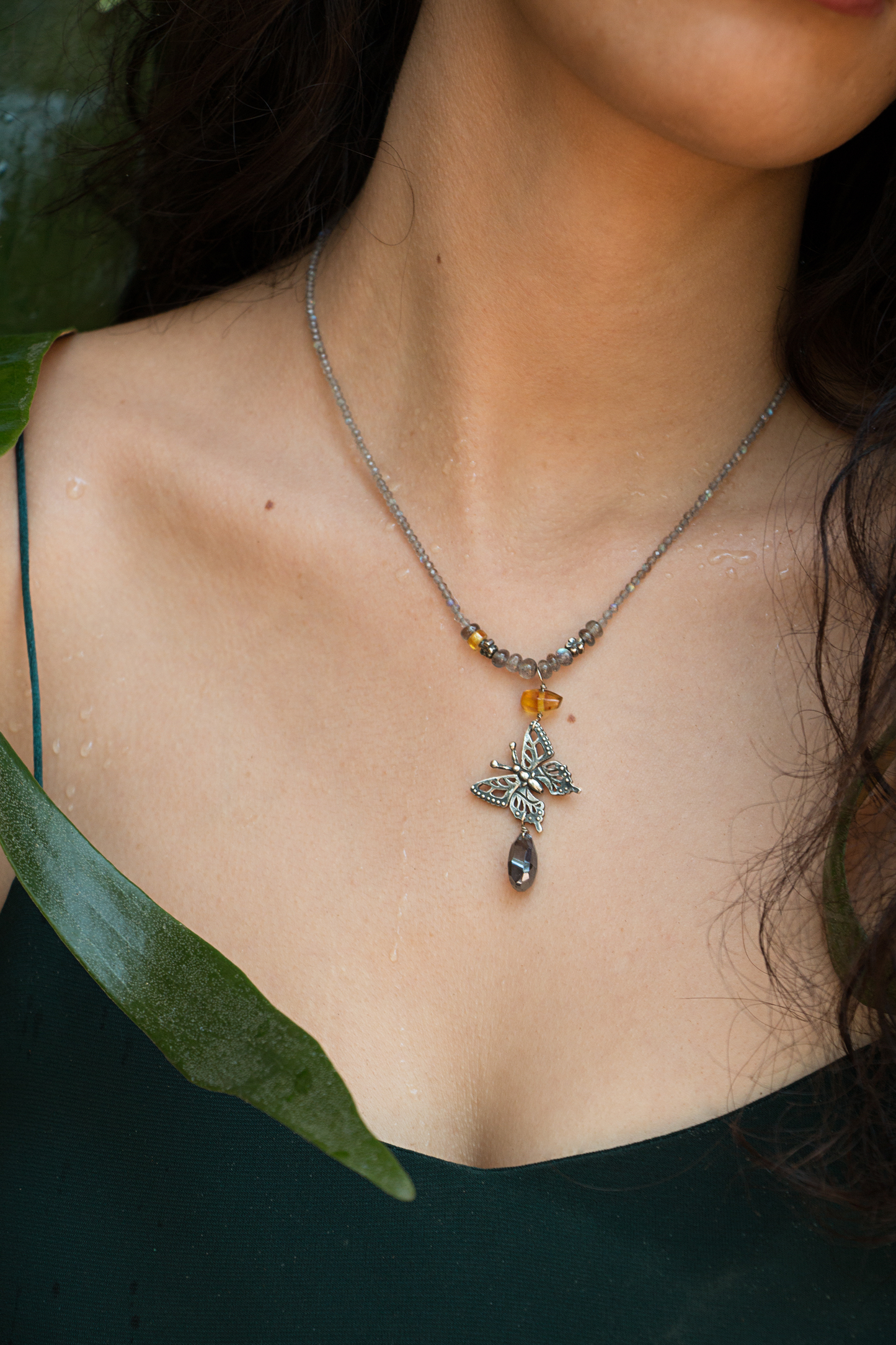 Collar Mariposa Monarca