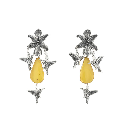 Aretes Triada de colibríes
