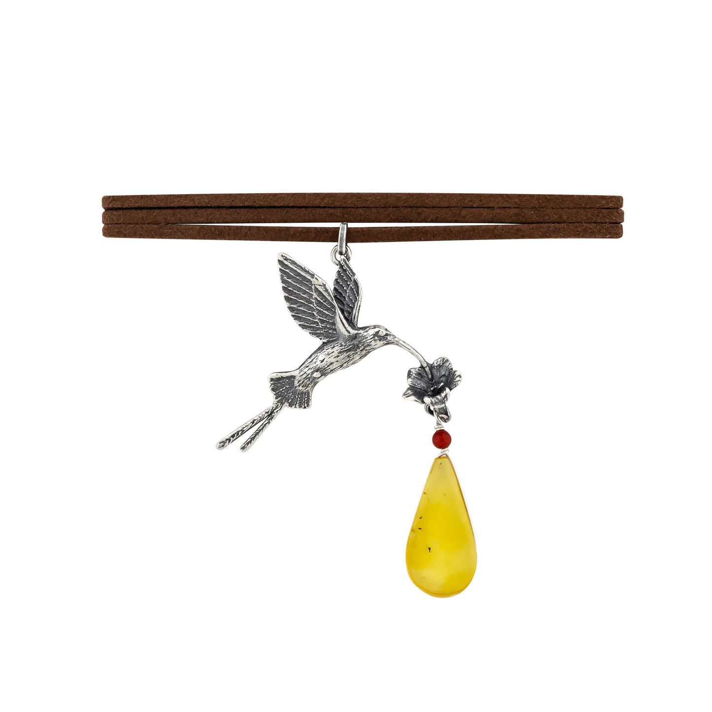 Dije Colibrí con Ámbar