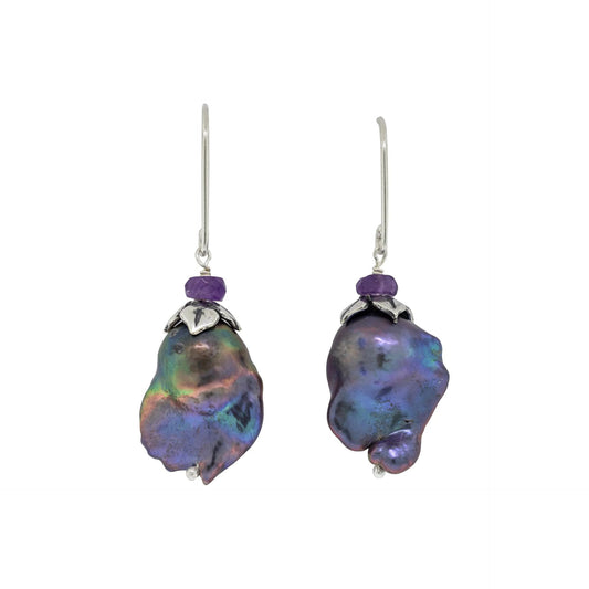 Aretes elegantes perlas barrocas