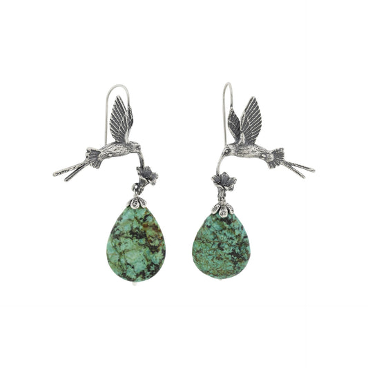 Aretes colibrí colas