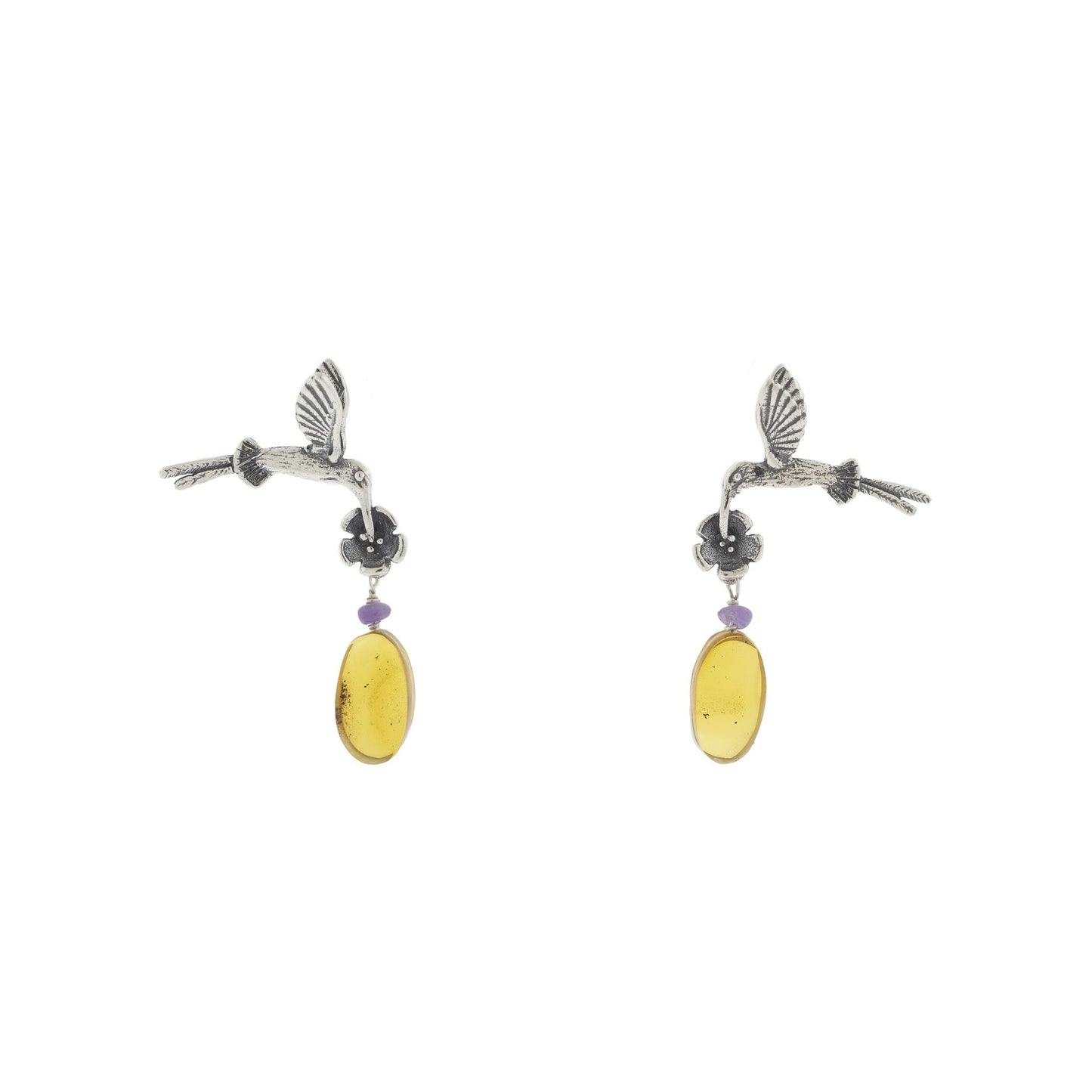 Aretes Colibríes Cola Larga chicos
