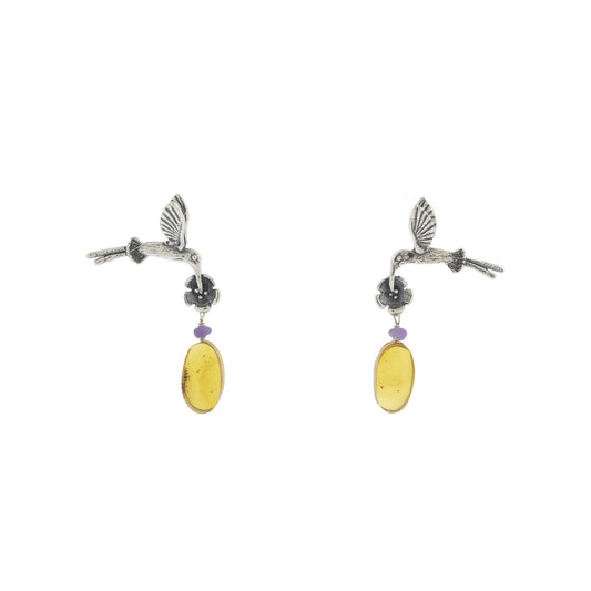 Aretes Colibríes Cola Larga chicos