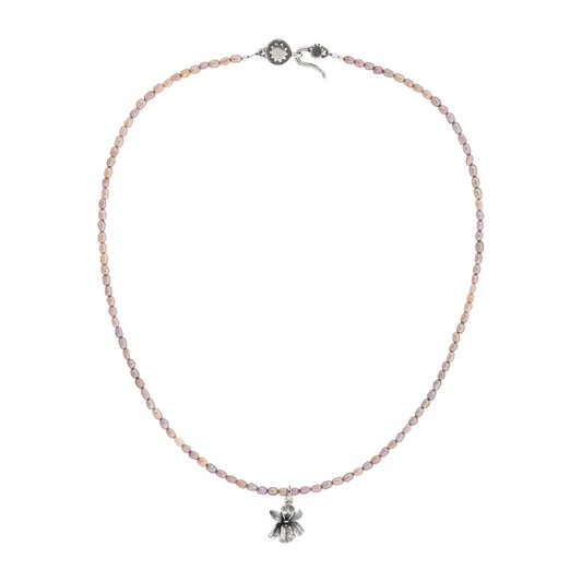 Collar armonía con orquídeas