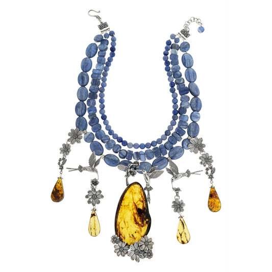 Collar maravilla de colibríes