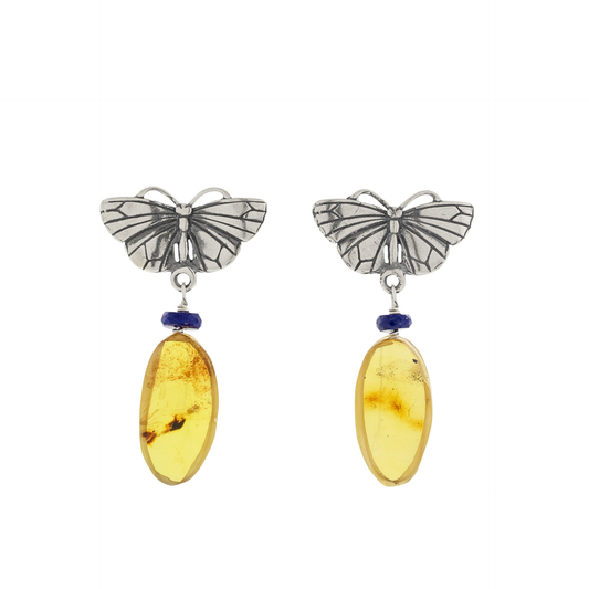 Aretes Mariposa Ámbar