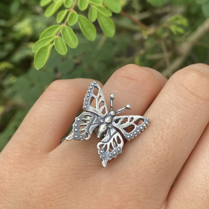 Anillo Mariposa Monarca Chico