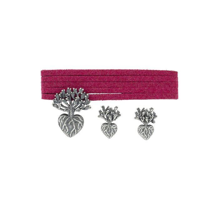 Juego Corazón de Nopal – Citlali Joyas