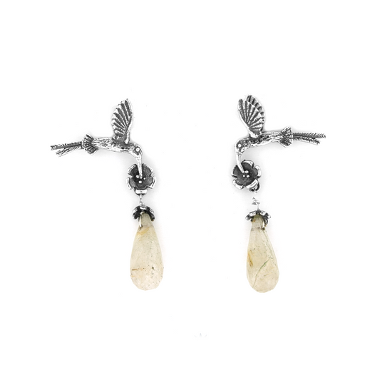 Aretes Colibrí Cola larga