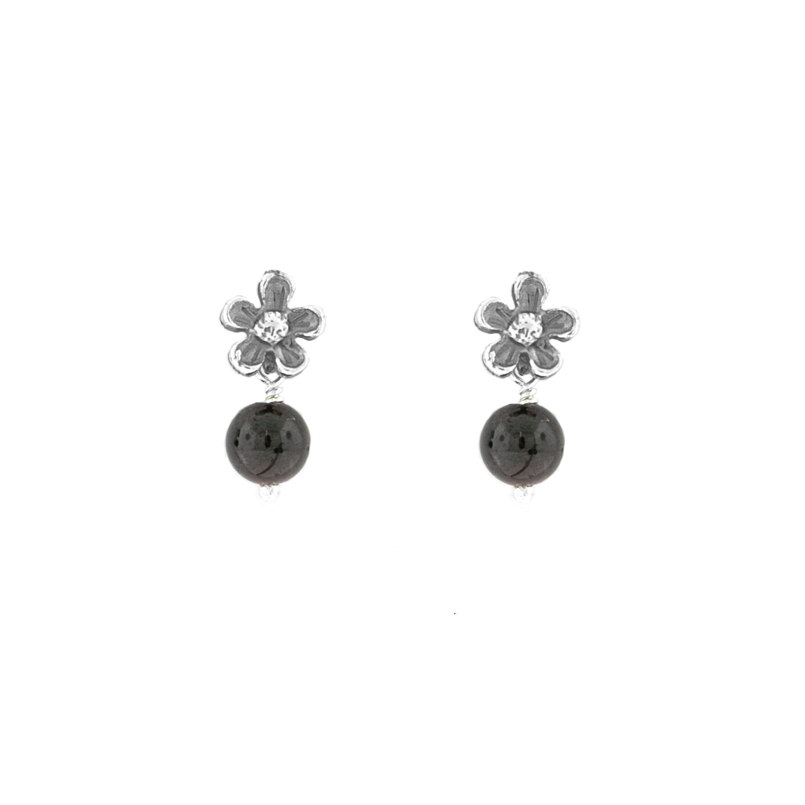 Aretes Flor Sencilla - Citlali Joyas 